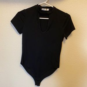Black keyhole bodysuit